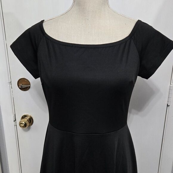 SHENBOLEN Women's Off Shoulder High Low A Line dress sz M - Picture 6 of 11